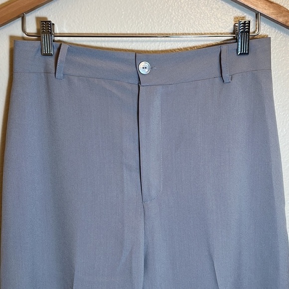 NWT Boohoo Light Gray Tall Wide Leg Trousers - Picture 2 of 11